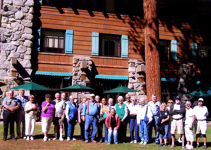 Yosemite Rally Group Photo Taken Near the Ahwahnee Hotel
