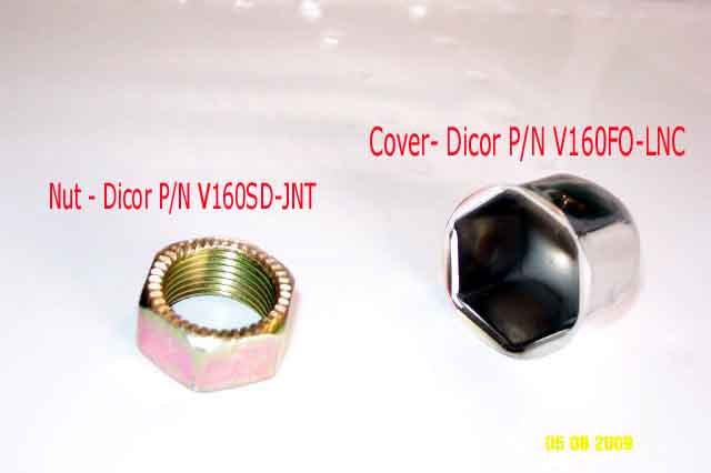 Photo &amp;amp; Part Numbers for Dicor functional nut and decorative nut cover